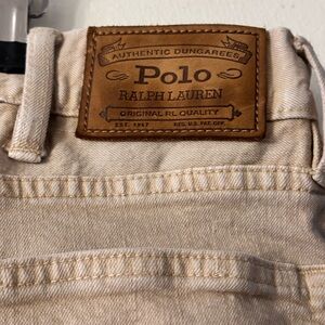 Polo by Ralph Lauren Varick Slim Straight Jeans - Tan Size 40x 30